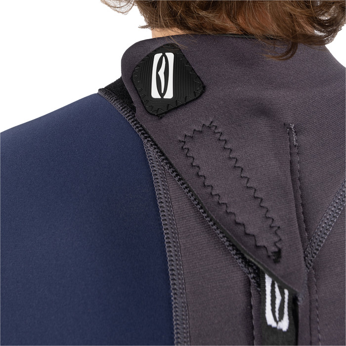 2024 Gul Hombres Response 3/2mm Back Zip Neopreno RE1321-C1 - Grey / Navy